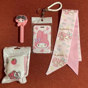 *Host Pick* My Melody Key/ID Card Wristlet Lot